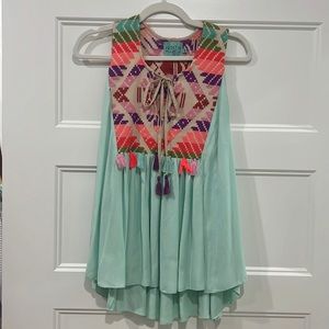 Judith March Embroidered Tank Top